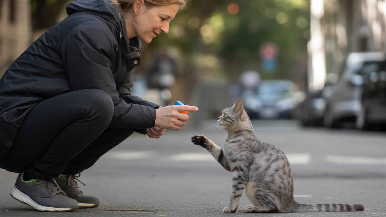 - Charging the clicker and timing the click for clicker training cats.jpg