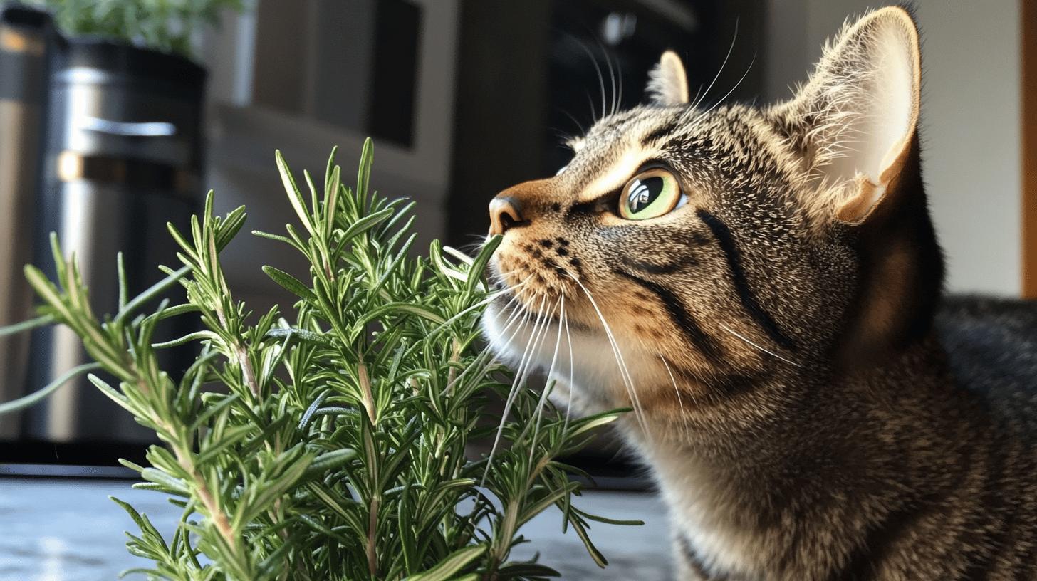 Rosemary's health impact on cats