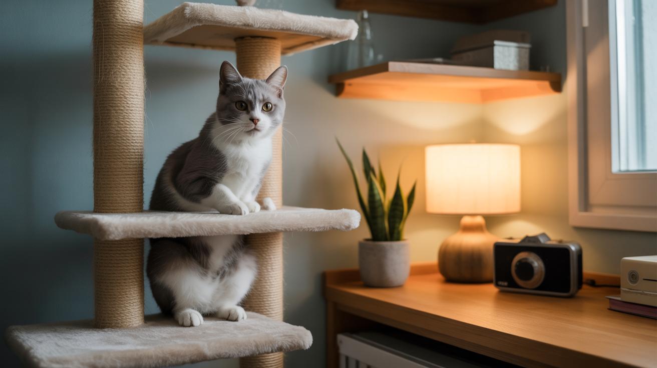 - Provide alternatives train your cat to use cat trees, shelves, and perches instead of counters.jpg
