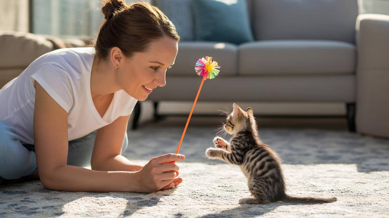 - Supervising kids and other pets to stop a kitten biting people and feet.jpg