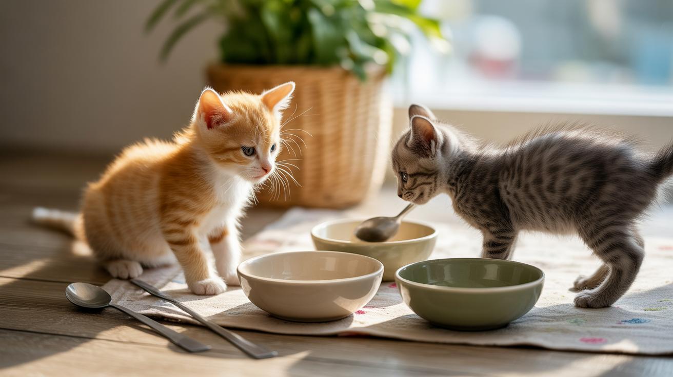 - Wean kittens feeding tools, supplies, and feeding area setup.jpg