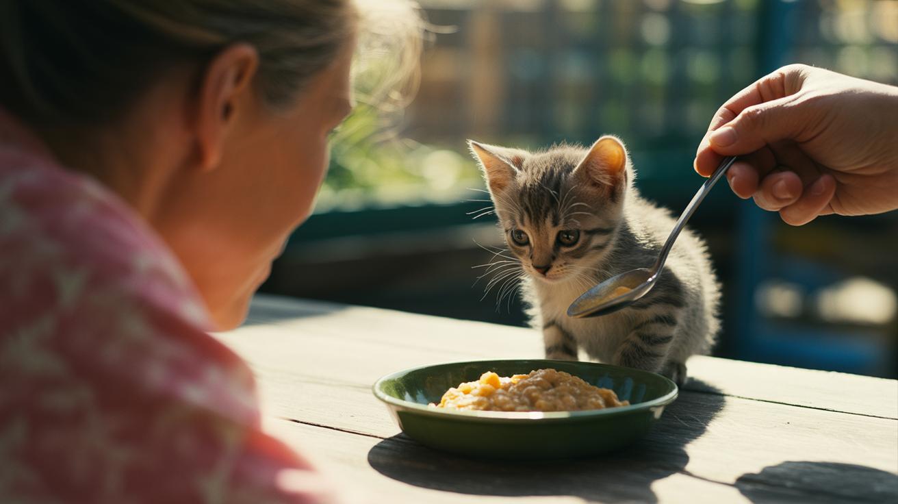- Weaning and transitioning to wet and dry food when raising a newborn kitten without a mother.jpg